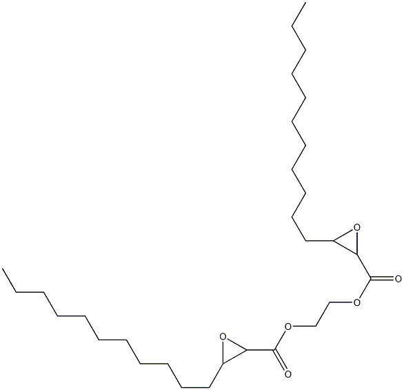 Bis(2,3-epoxymyristic acid)1,2-ethanediyl ester Struktur