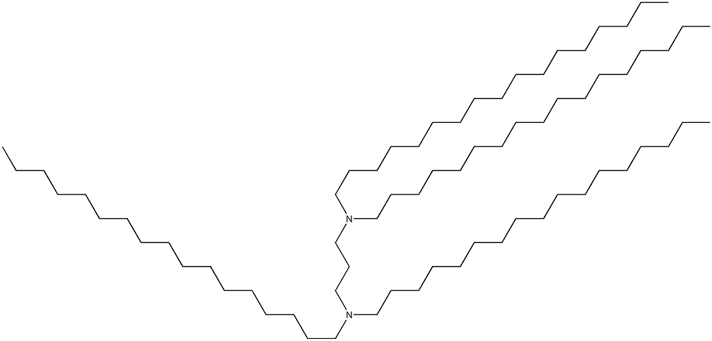 N,N,N',N'-Tetraheptadecyl-1,3-propanediamine Struktur