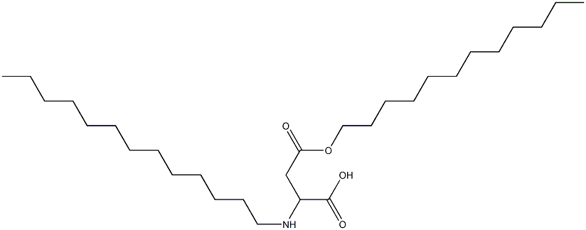 2-Tridecylamino-3-(dodecyloxycarbonyl)propionic acid Struktur