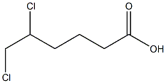 5,6-Dichlorocaproic acid Struktur