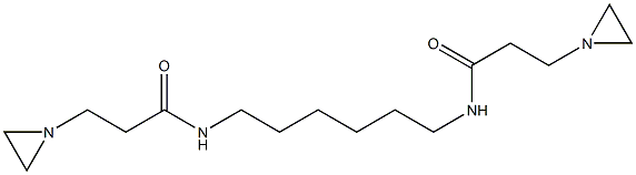 N,N'-Hexamethylenebis(1-aziridinepropionamide) Struktur