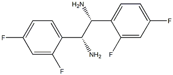 (1R,2R)-1,2-Bis(2,4-difluorophenyl)ethane-1,2-diamine Struktur