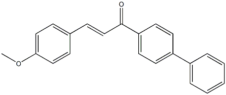 (2E)-3-(4-Methoxyphenyl)-1-(4-phenylphenyl)-2-propen-1-one Struktur