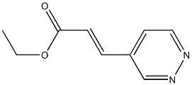 (E)-3-(4-Pyridazinyl)acrylic acid ethyl ester Struktur