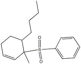 4-Butyl-3-methyl-3-(phenylsulfonyl)cyclohexene Struktur