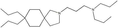 2-[3-(Dipropylamino)propyl]-8,8-dipropyl-2-azaspiro[4.5]decane Struktur