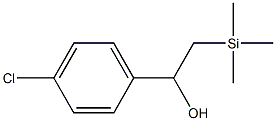 1-(4-Chlorophenyl)-2-(trimethylsilyl)ethanol Struktur