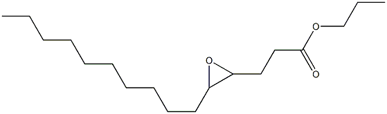 4,5-Epoxypentadecanoic acid propyl ester Struktur