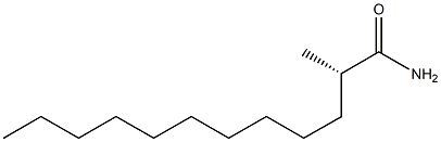 [S,(+)]-2-Methyldodecanamide Struktur