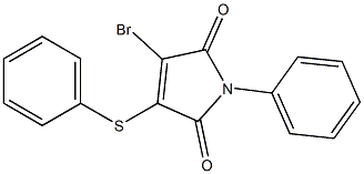 1-Phenyl-3-phenylthio-4-bromo-1H-pyrrole-2,5-dione Struktur