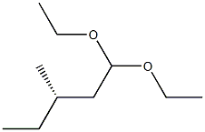 [S,(+)]-3-Methylvaleraldehyde diethyl acetal Struktur