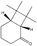 (1R,6S)-7,7,8,8-Tetramethylbicyclo[4.2.0]octan-2-one Struktur