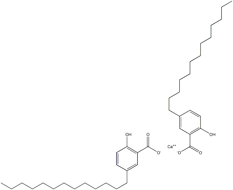 Bis(3-tridecyl-6-hydroxybenzoic acid)calcium salt Struktur