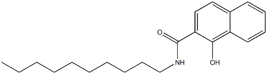 1-Hydroxy-N-decyl-2-naphthamide Struktur