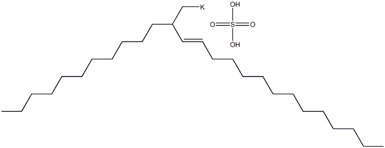 Sulfuric acid 2-undecyl-3-hexadecenyl=potassium ester salt Struktur