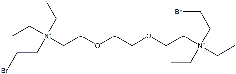 2,2'-[Ethylenebis(oxy)]bis[N-(2-bromoethyl)-N,N-diethylethanaminium] Struktur