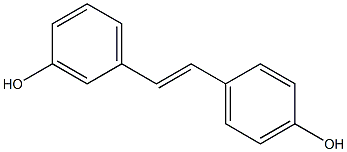 (E)-Stilbene-3,4'-diol Struktur