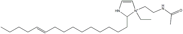 1-[2-(Acetylamino)ethyl]-1-ethyl-2-(10-pentadecenyl)-4-imidazoline-1-ium Struktur