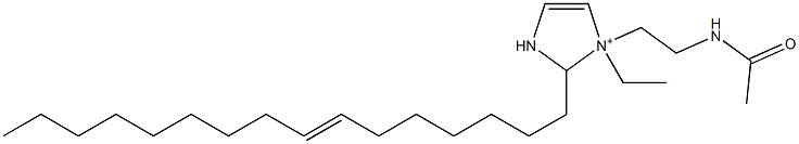 1-[2-(Acetylamino)ethyl]-1-ethyl-2-(7-hexadecenyl)-4-imidazoline-1-ium Struktur