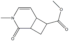 3-Methyl-2-oxo-3-azabicyclo[4.2.0]oct-4-ene-7-carboxylic acid methyl ester Struktur