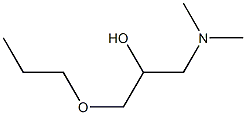 1-Dimethylamino-3-propoxy-2-propanol Struktur