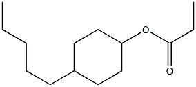 Propionic acid 4-pentylcyclohexyl ester Struktur