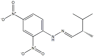 [S,(+)]-2,3-Dimethylbutyraldehyde 2,4-dinitrophenylhydrazone Struktur