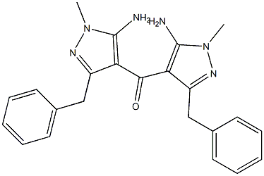 Phenyl(5-amino-1,3-dimethyl-1H-pyrazol-4-yl) ketone Struktur