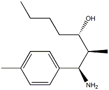 (1R,2S,3S)-1-Amino-2-methyl-1-p-tolylheptan-3-ol Struktur