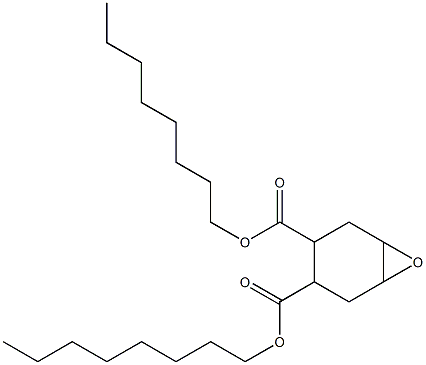 7-Oxabicyclo[4.1.0]heptane-3,4-dicarboxylic acid dioctyl ester Struktur