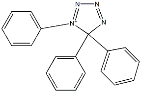 1,5,5-Triphenyl-5H-tetrazol-1-ium Struktur