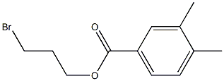 3,4-Dimethylbenzenecarboxylic acid 3-bromopropyl ester Struktur