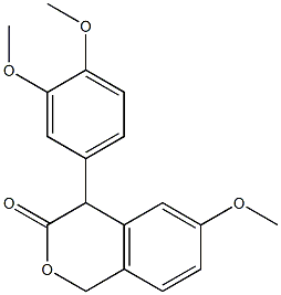 4-(3,4-Dimethoxyphenyl)-6-methoxyisochroman-3-one Struktur