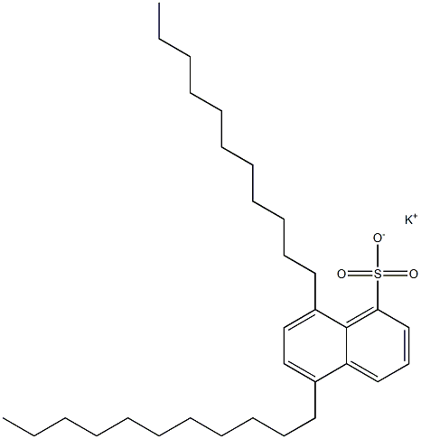 5,8-Diundecyl-1-naphthalenesulfonic acid potassium salt Struktur