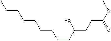 4-Hydroxytridecanoic acid methyl ester Struktur