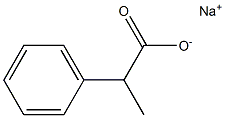 2-Phenylpropionic acid sodium salt Struktur