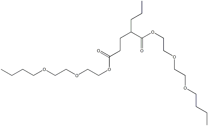 Hexane-1,3-dicarboxylic acid bis[2-(2-butoxyethoxy)ethyl] ester Struktur