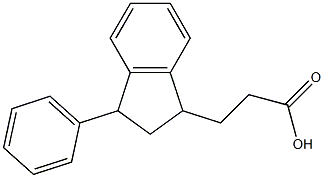 3-Phenyl-1-indanepropionic acid Struktur