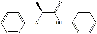 [S,(-)]-2-(Phenylthio)-N-phenylpropionamide Struktur