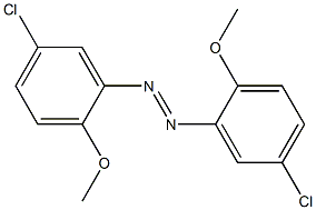 5,5'-Dichloro-2,2'-dimethoxyazobenzene Struktur