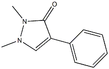 1,2-Dimethyl-4-phenyl-1H-pyrazol-3(2H)-one Struktur