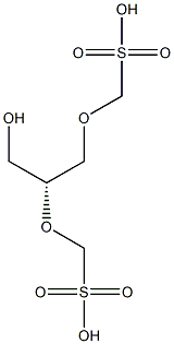 [R,(-)]-D-Glycerol 1,2-di(methanesulfonate) Struktur