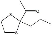 1-(2-Propyl-1,3-dithiolan-2-yl)ethanone Struktur