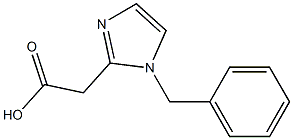 1-(Benzyl)-1H-imidazole-2-acetic acid Struktur