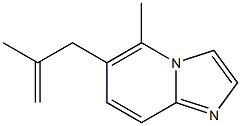 5-Methyl-6-(2-methylenepropyl)imidazo[1,2-a]pyridine Struktur