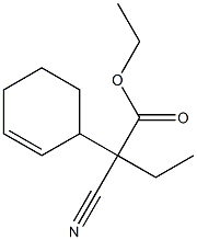 2-Cyano-2-(2-cyclohexenyl)butyric acid ethyl ester Struktur