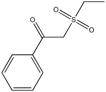 1-Phenyl-2-(ethylsulfonyl)ethanone Struktur