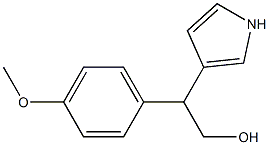 2-(1H-Pyrrol-3-yl)-2-(4-methoxyphenyl)ethanol Struktur