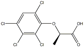 [R,(+)]-2-(2,3,4,6-Tetrachlorophenoxy)propionic acid Struktur