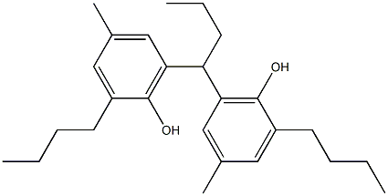 6,6'-Butylidenebis(2-butyl-4-methylphenol) Struktur